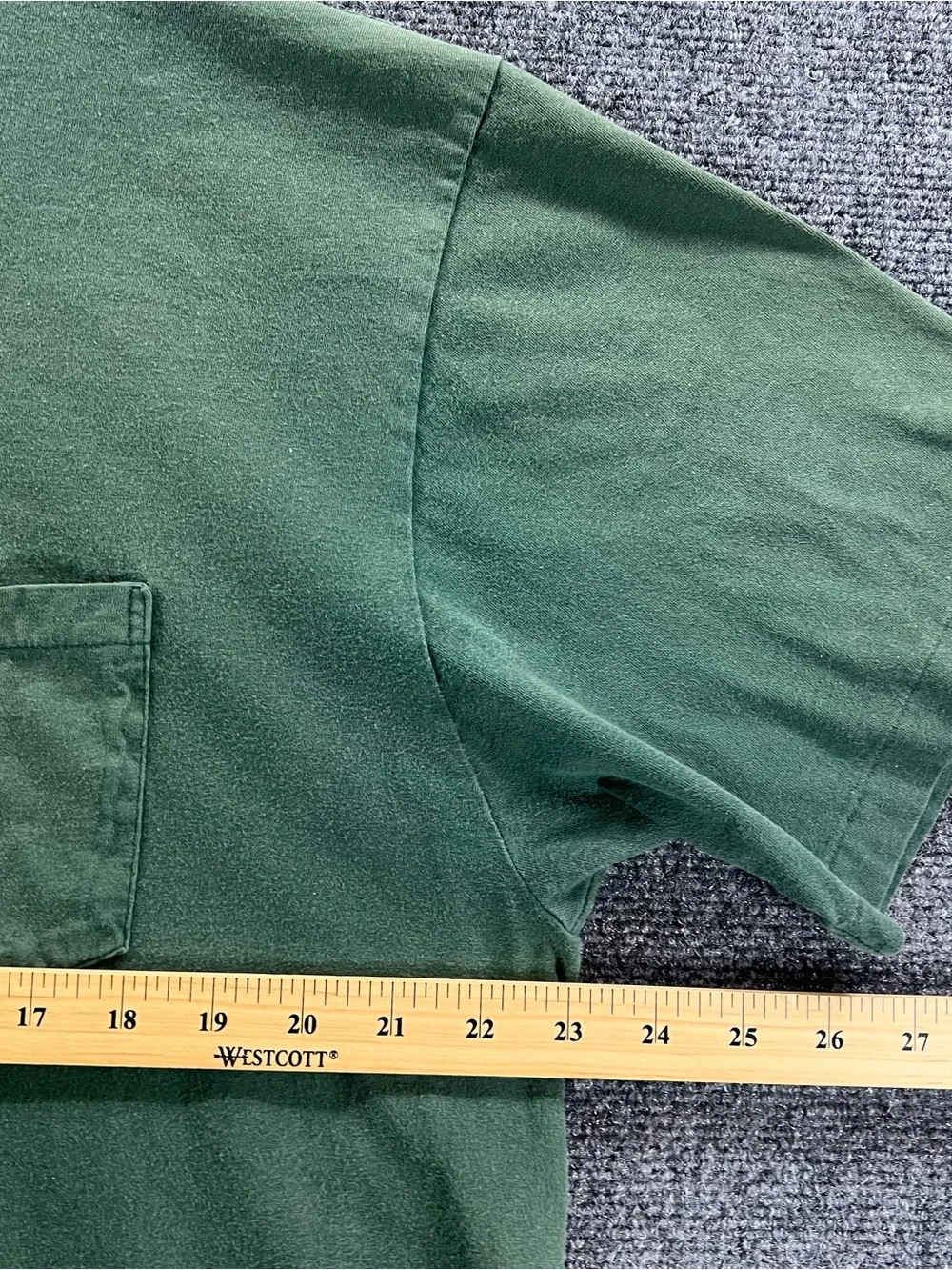 Vtg Polo Ralph Lauren Shirt Mens Large Green Pocket Single Stitch 90s USA Made